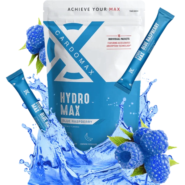 Suplemento deportivo de hidratación Hydro Max frambuesa Azul